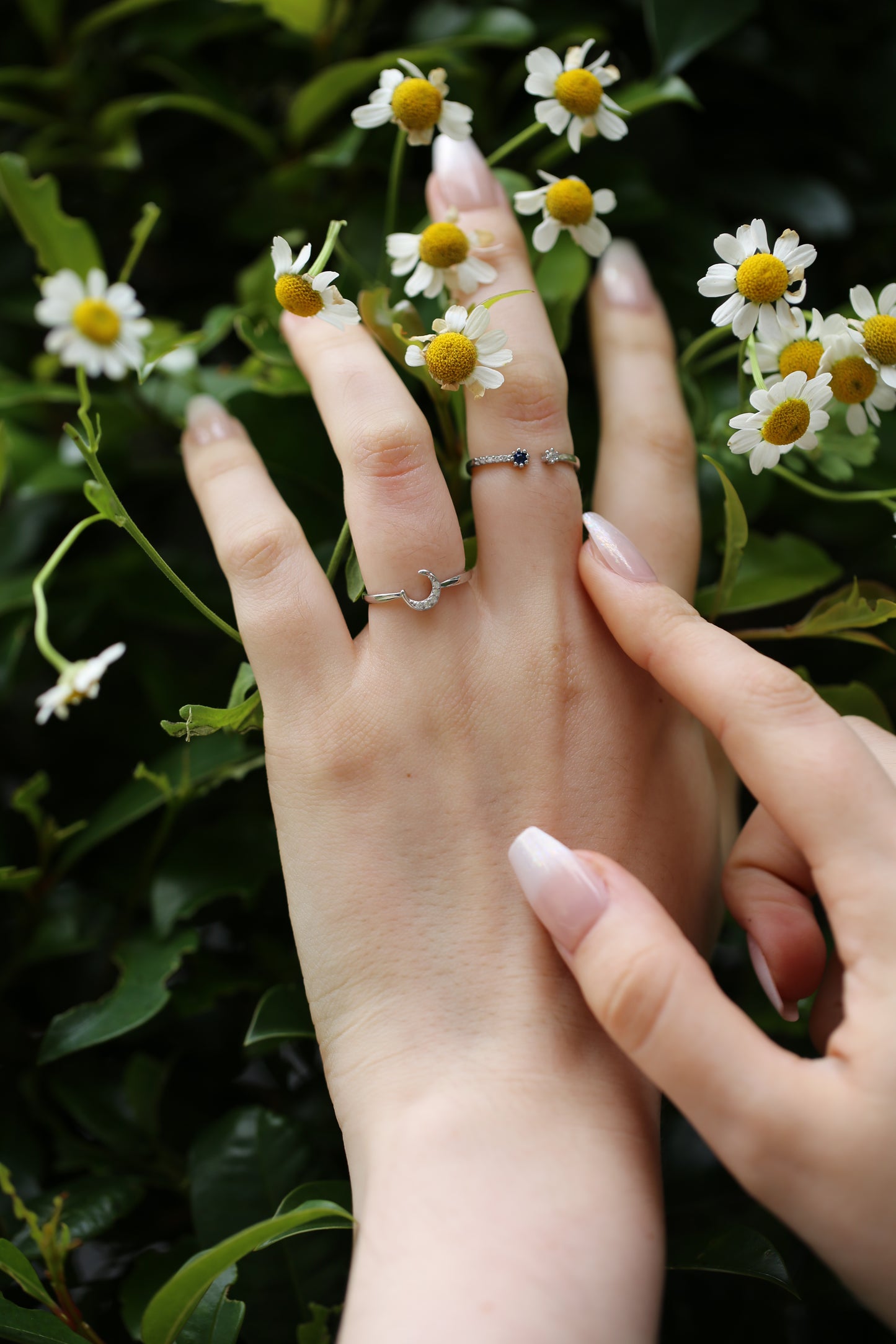 Star Flecked Night Ring Stack